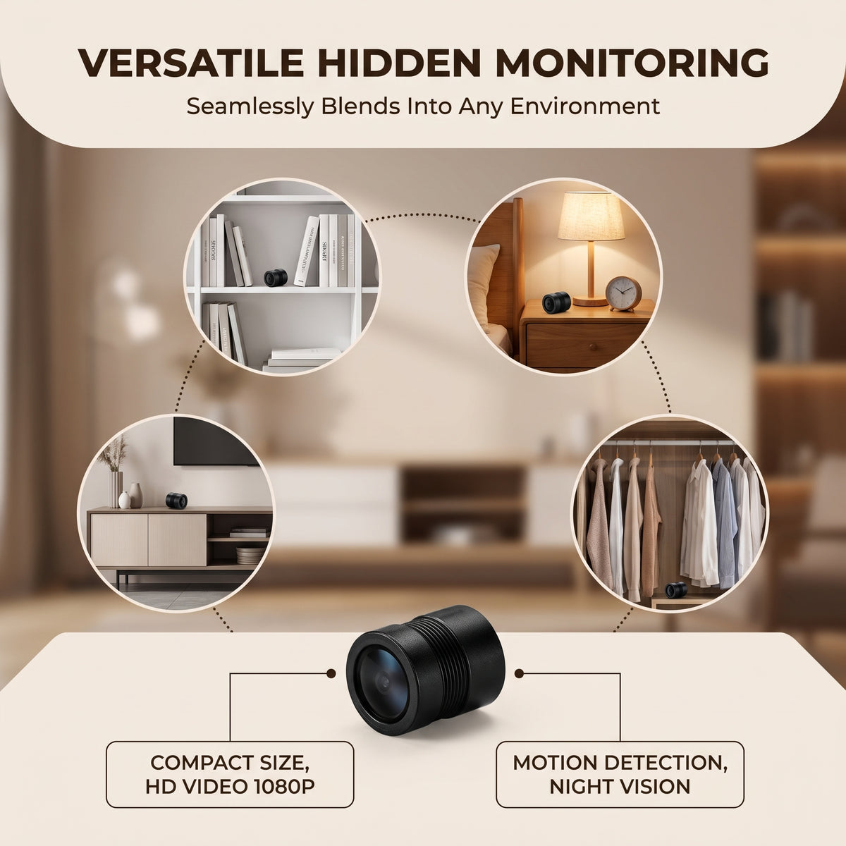 MiniCam Pro – Compact 1080P Magnetic Security Camera