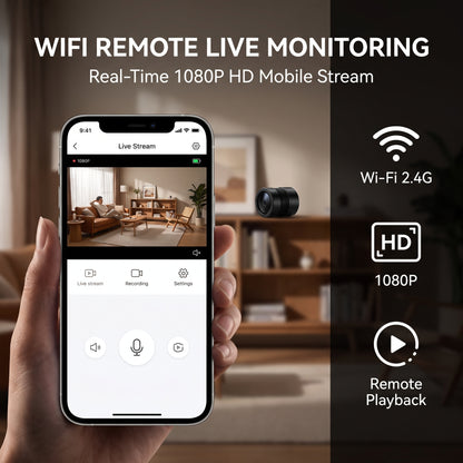 MiniCam Pro – Compact 1080P Magnetic Security Camera