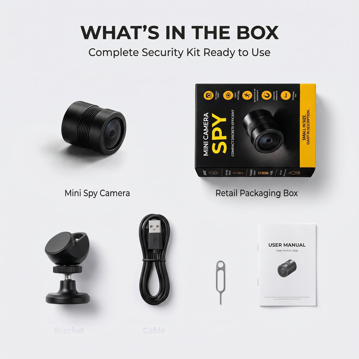 MiniCam Pro – Compact 1080P Magnetic Security Camera